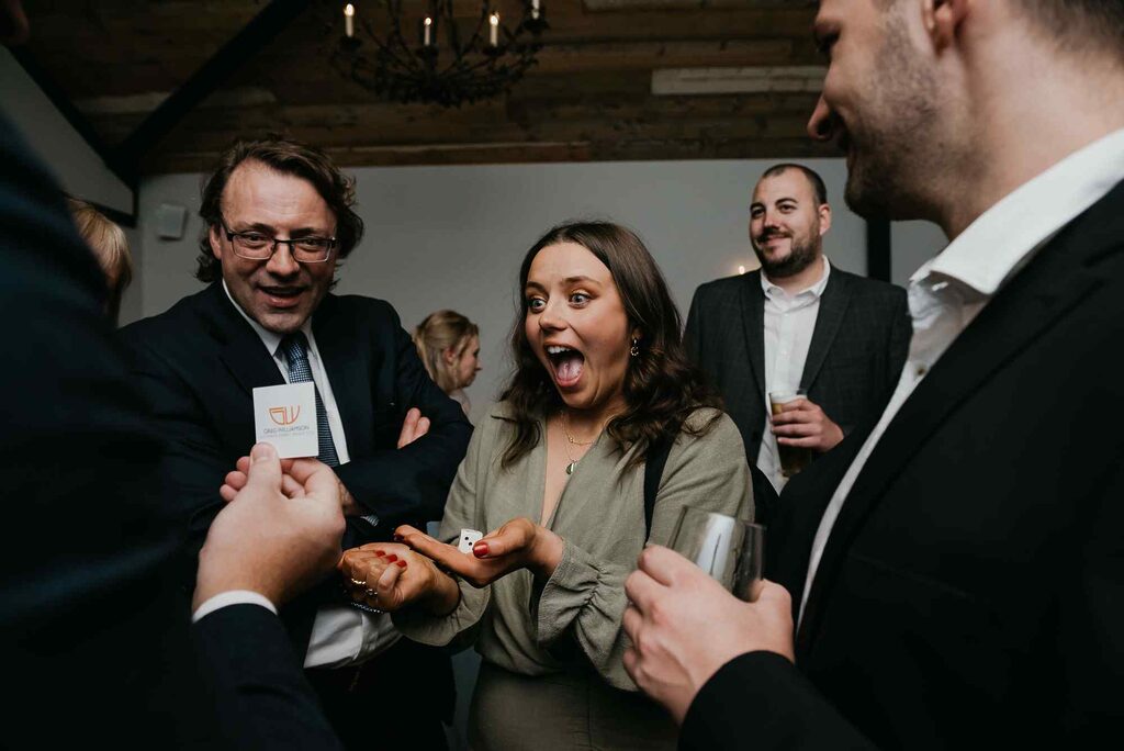 One of the leading Portsmouth Magicians entertaining guests at a recent event.